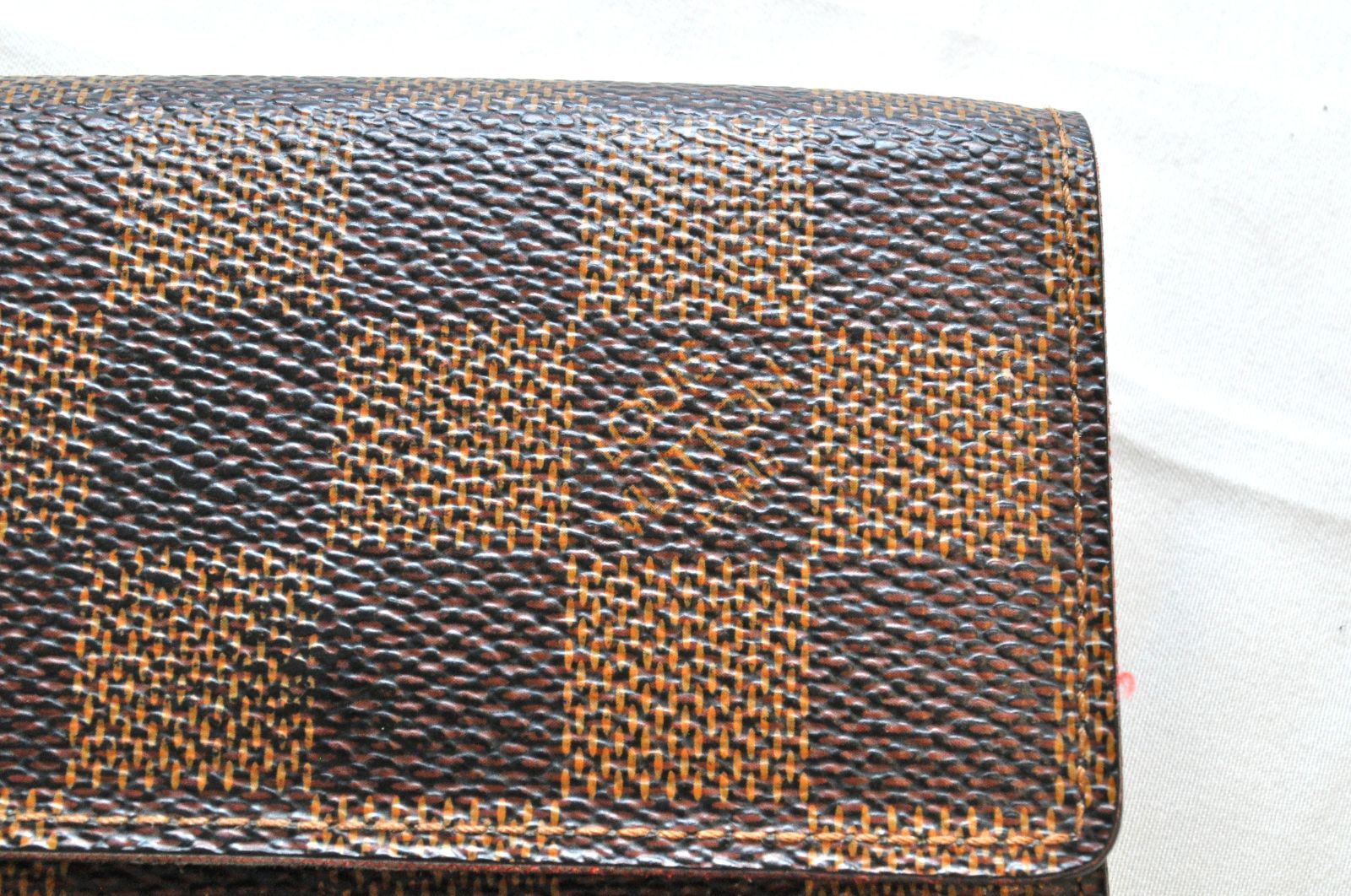LOUIS VUITTON】（ルイヴィトン） 三つ折り財布／ダミエ柄／ブラウン