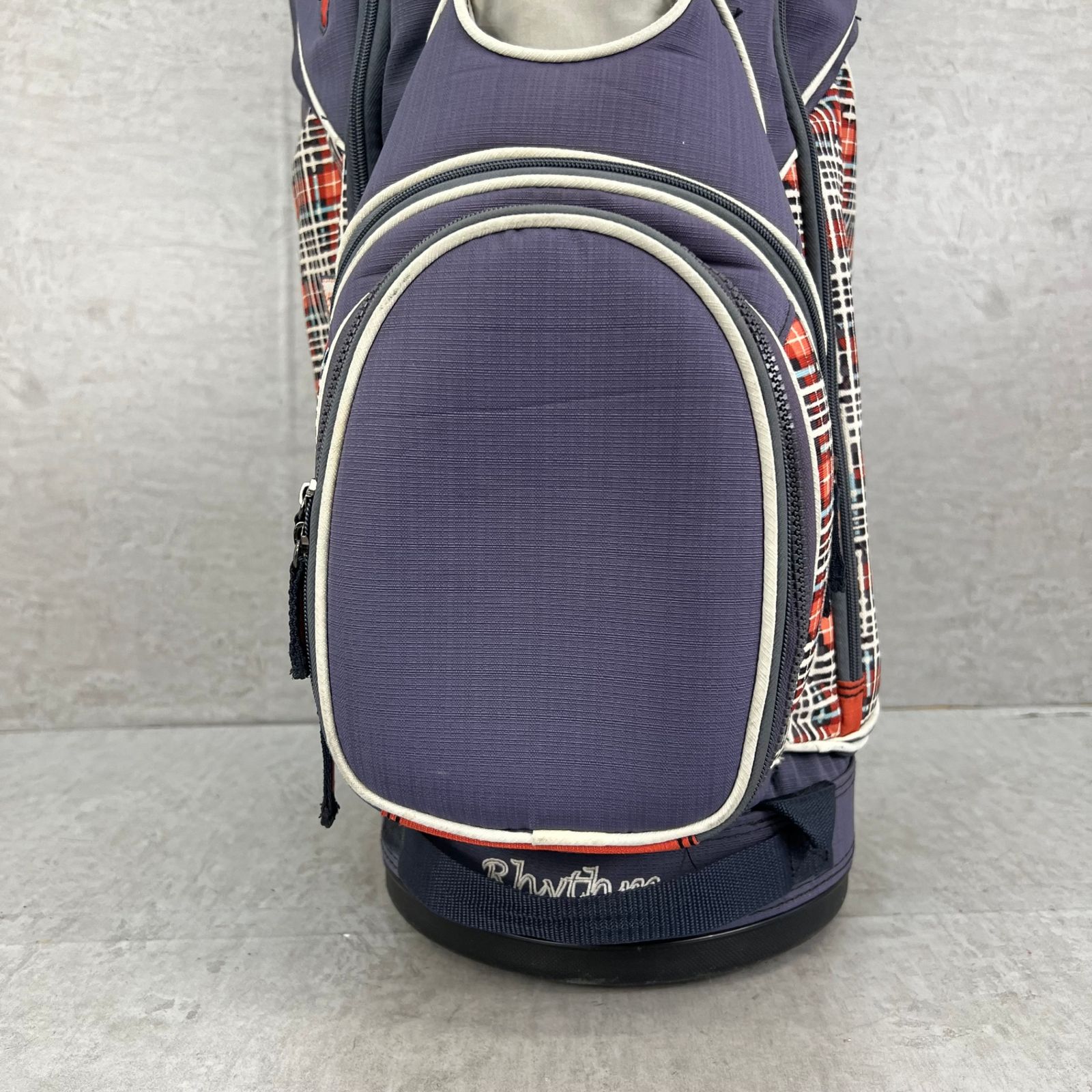 バートン ゴルフ カート式キャディバッグ 約9.5型 チェック柄 ナイロン