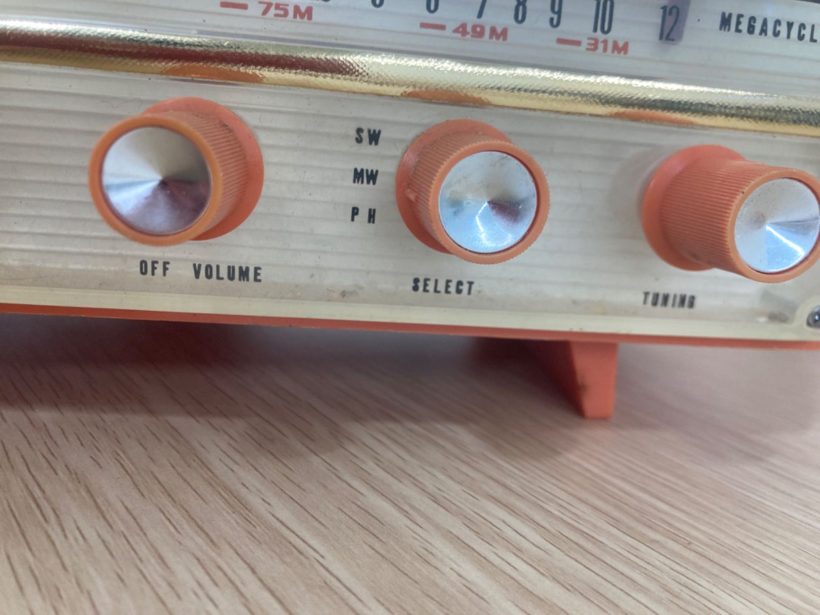 5 通電確認済み アンティーク 三菱 レトロ ラジオ 5P-468 【電化製品