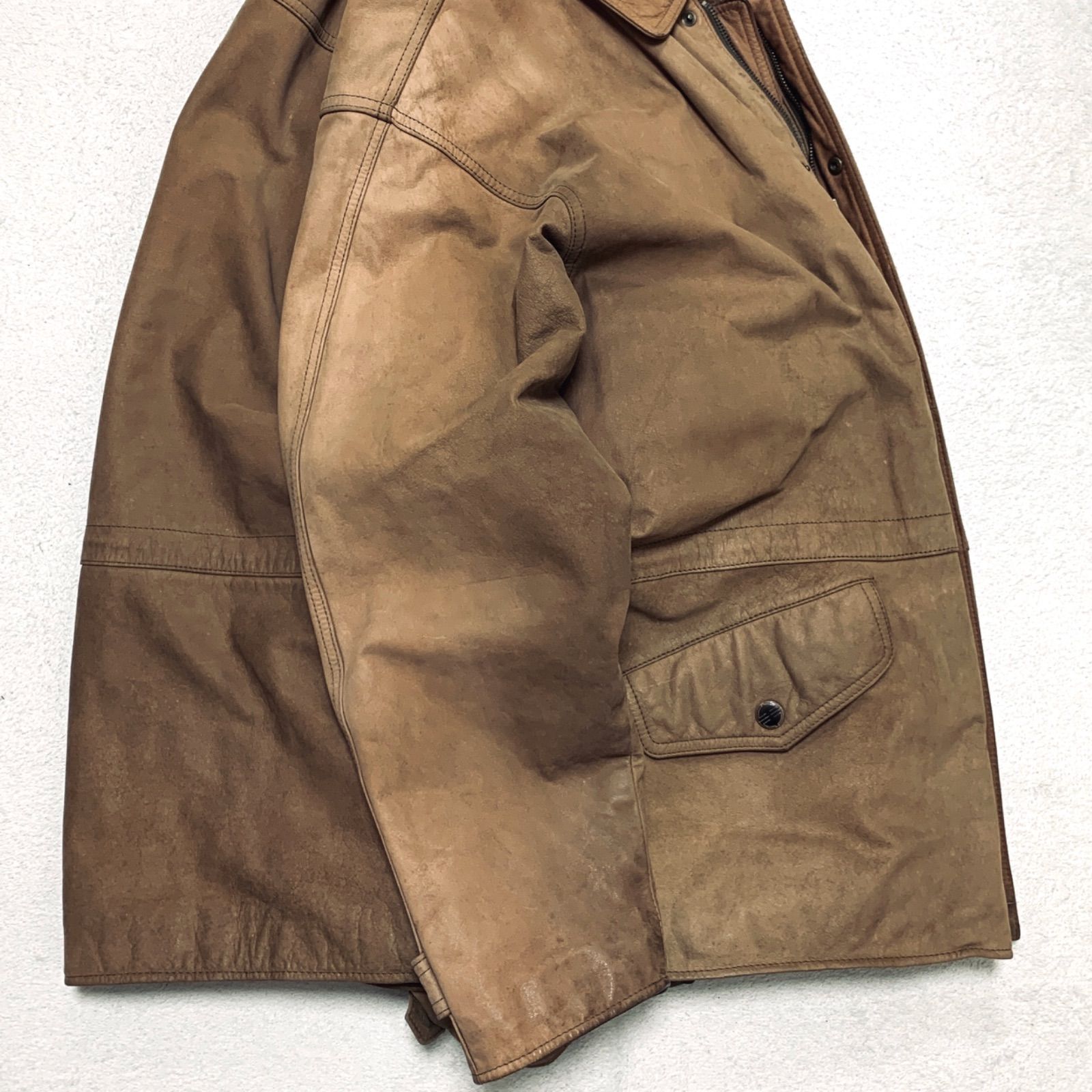 Eddie Bauer レザージャケット ハンティングジャケット ワーク