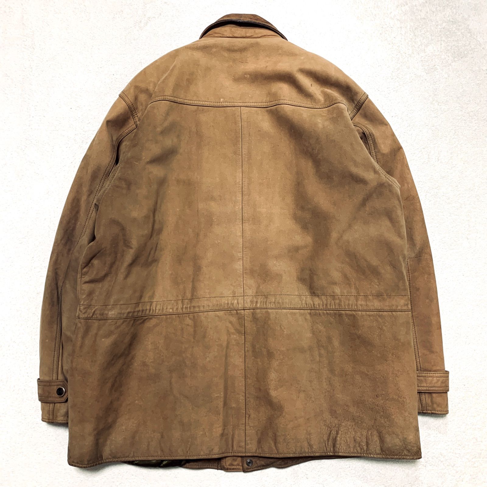 【Eddie Bauer】レザー カバーオール/ダークブラウン Eddie Bauer】レザー カバーオール/ダークブラウン Eddie Bauer