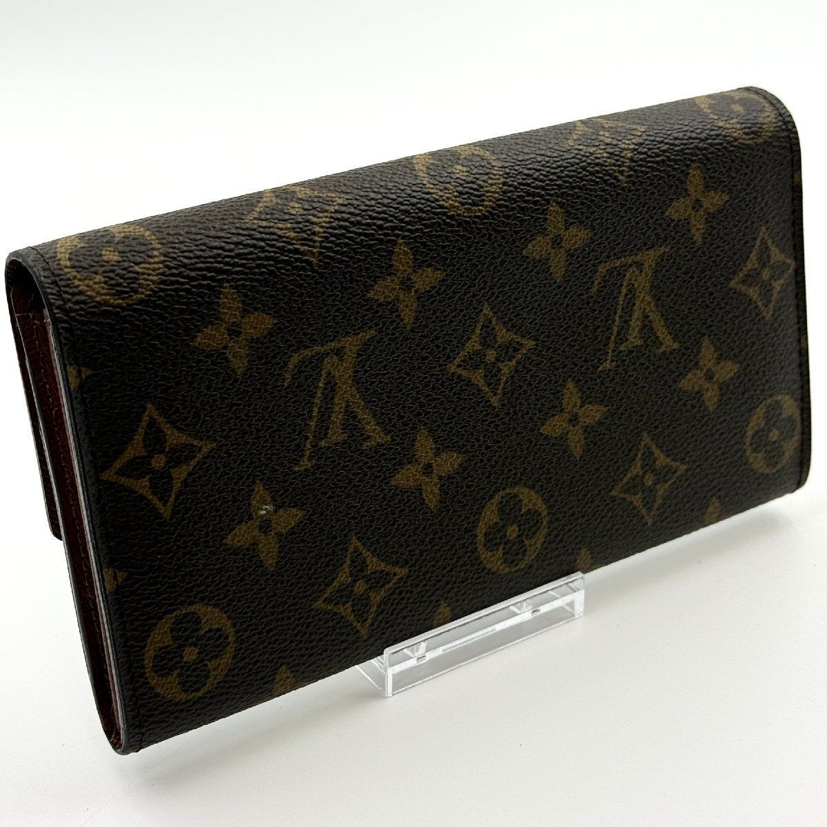 【鑑定書付き】ルイヴィトン モノグラム ポルトフォイユ サラ 長財布 鑑定書付】ルイヴィトン モノグラム ポルトフォイユ サラ 長財布