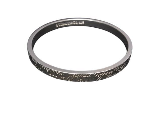 TIFFANY＆Co ティファニー バングル ノーツナロー ニューヨーク シルバー SV 925 レディース