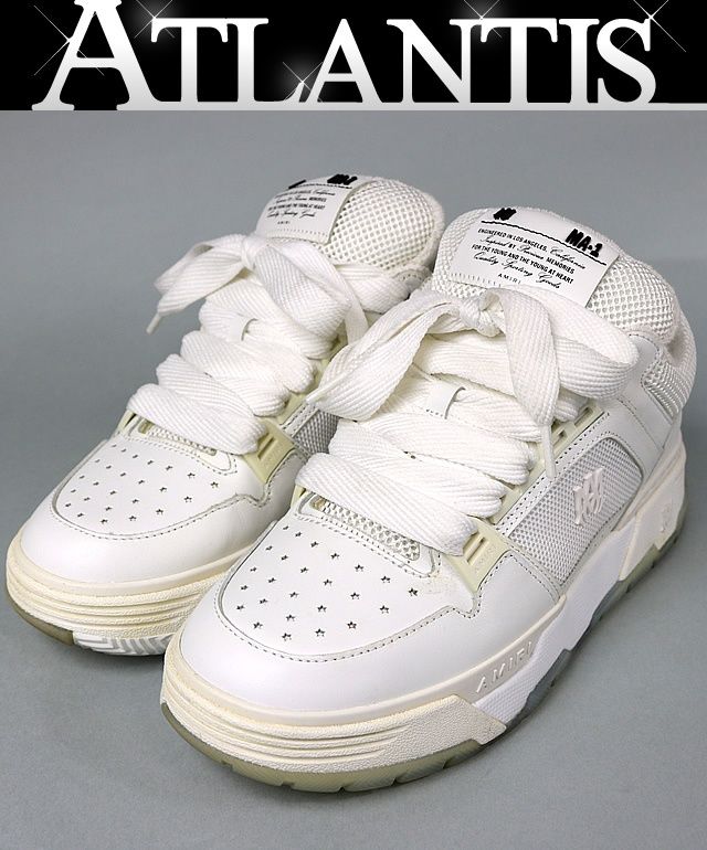 AMIRI 銀座店 アミリ MA－1 MAロゴ スニーカー メンズ size:43 白