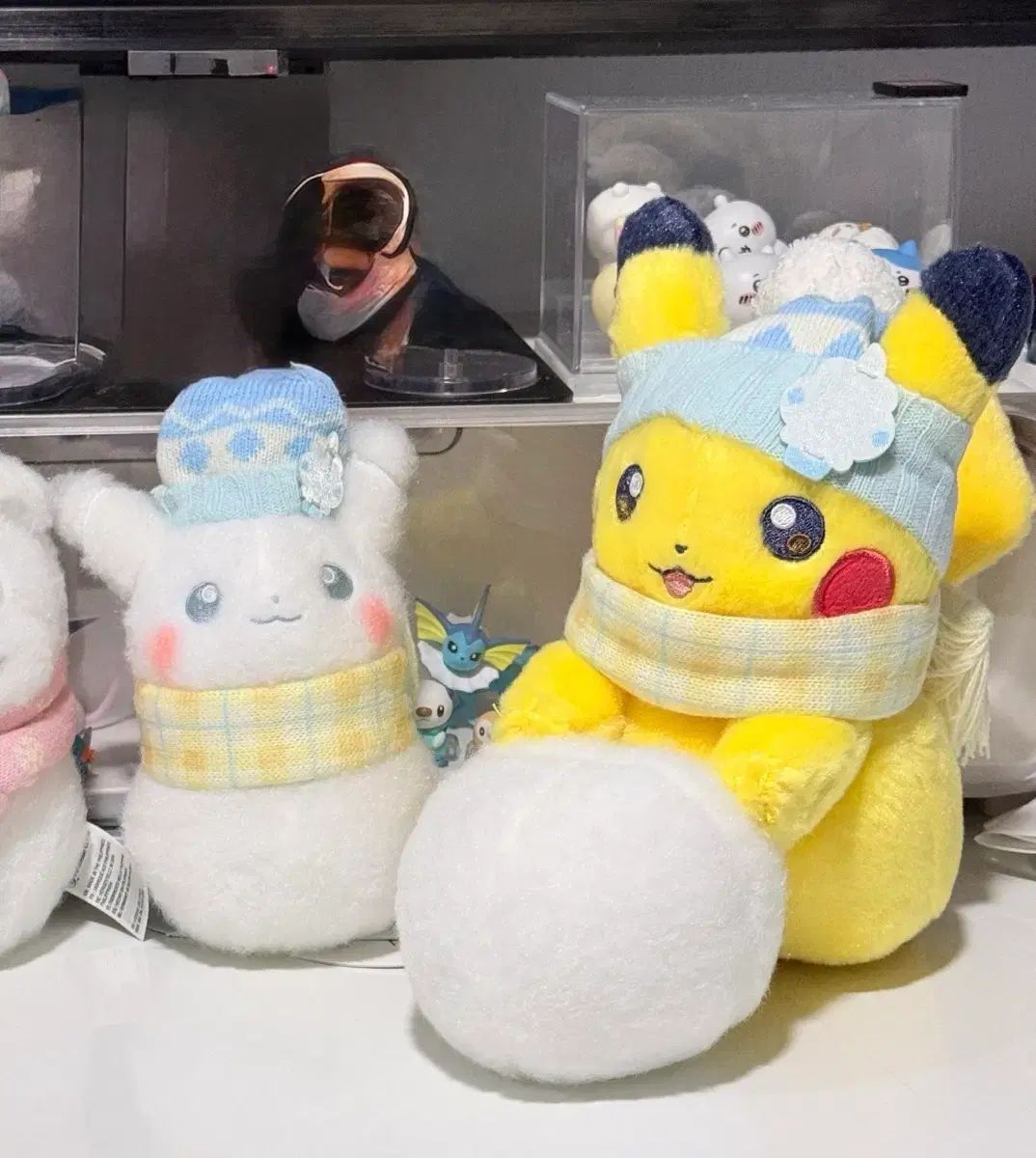 ポケモン　ピカチュウ 雪だるま　雪遊び　ぬいぐるみ セット ポケモンセンター ピカチュウ 雪だるま ぬいぐるみ ゆきあそび セット