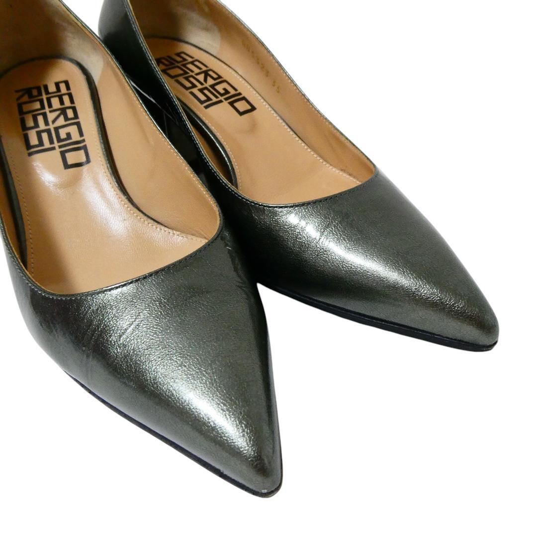 極美品 Sergio Rossi セルジオロッシ サイズ35 約22㎝ パテントレザー