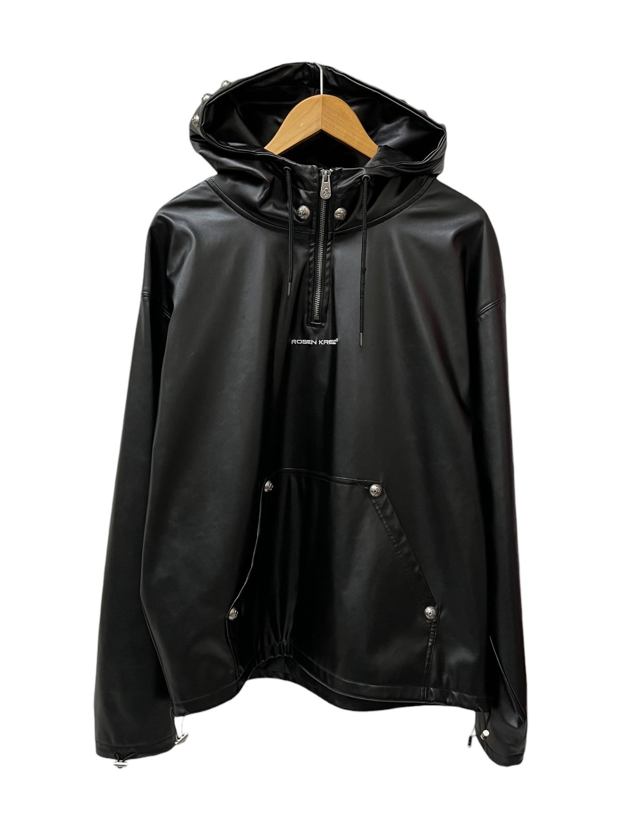 ROSEN KREUZ ローゼンクロイツ レザーハーフジップフード 美品 ROSEN KREUZ ローゼンクロイツ レザーハーフジップフード 美品 - メルカリ