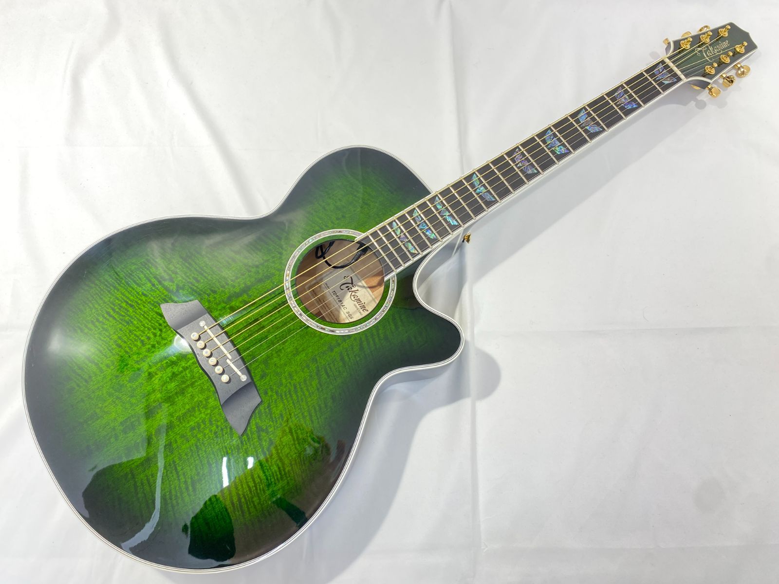 61-3-080107 併売 TDP 181 SGS AC タカミネ シースルー グリーン サンバーストエ コ