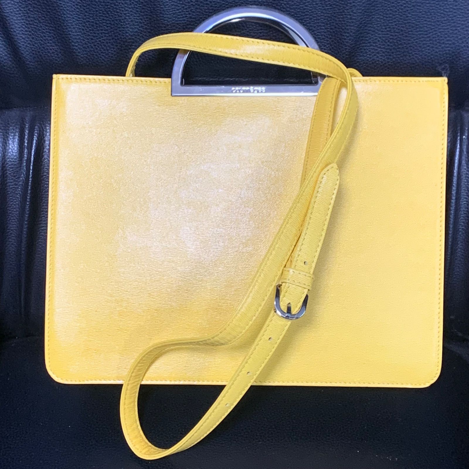 Courreges クレージュ Y2K 希少デザイン ショルダーバッグ 汚れあり 