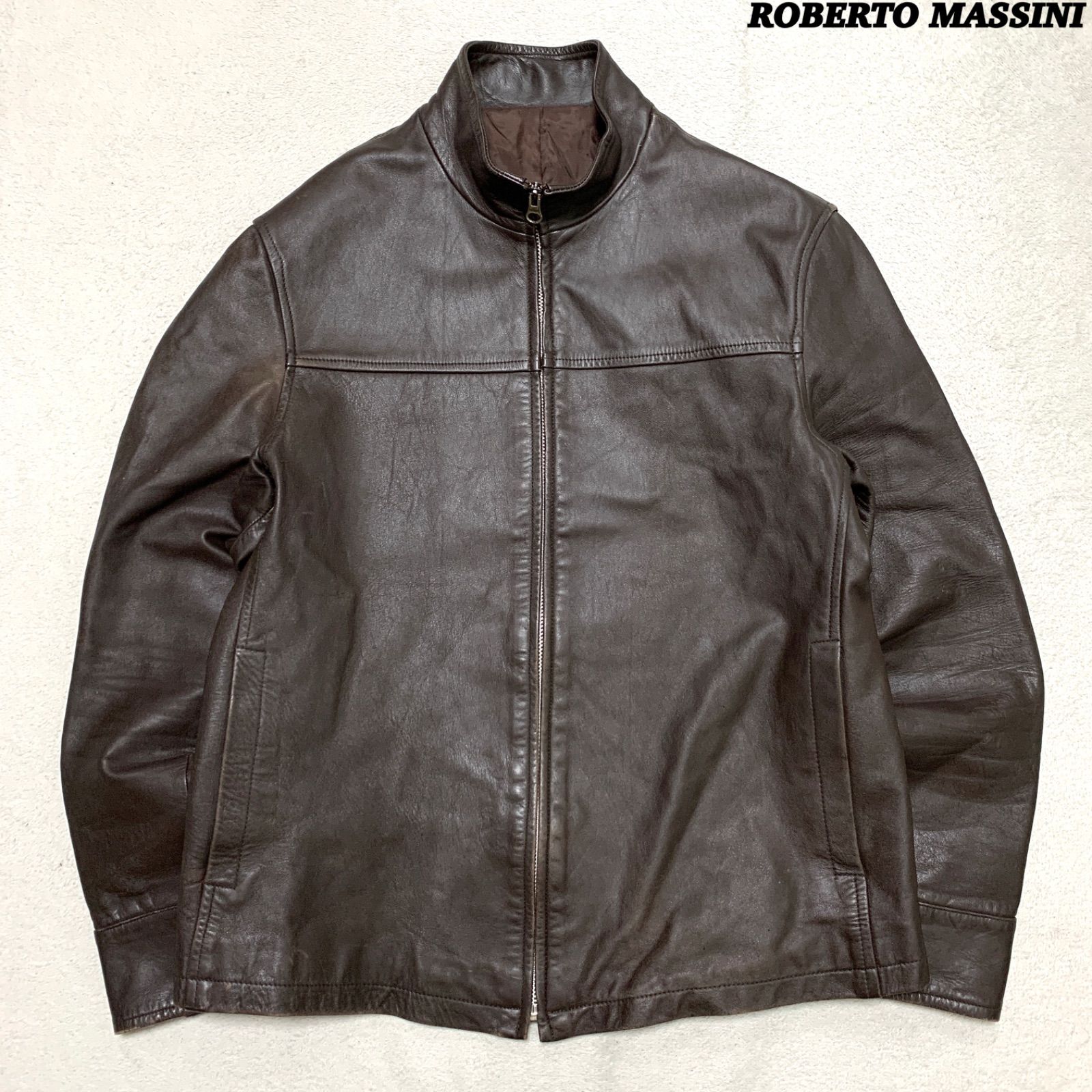 ROBERTO MASSINI レザージャケット ライダースジャケット 馬革 ホース