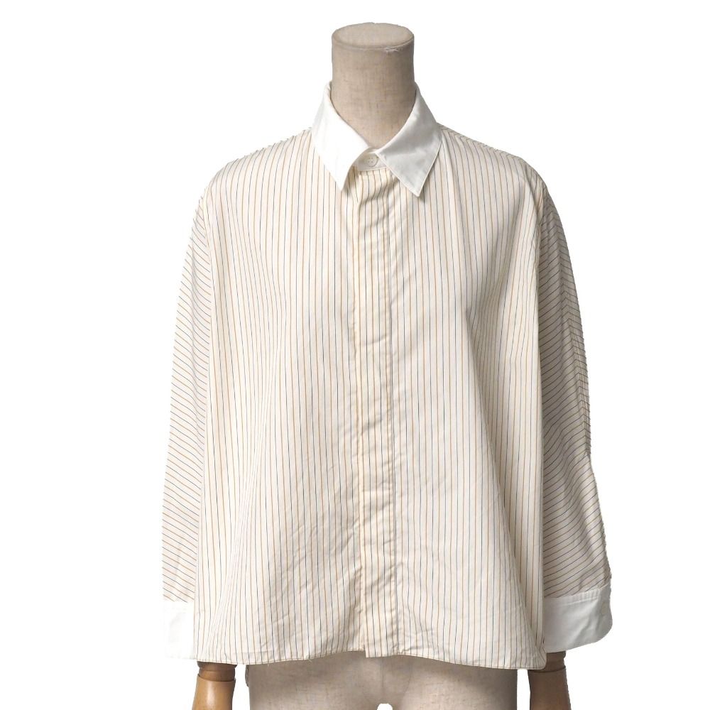 2022SS□MARNI マルニ 長袖シャツ サイズ38 ストライプ クレリック