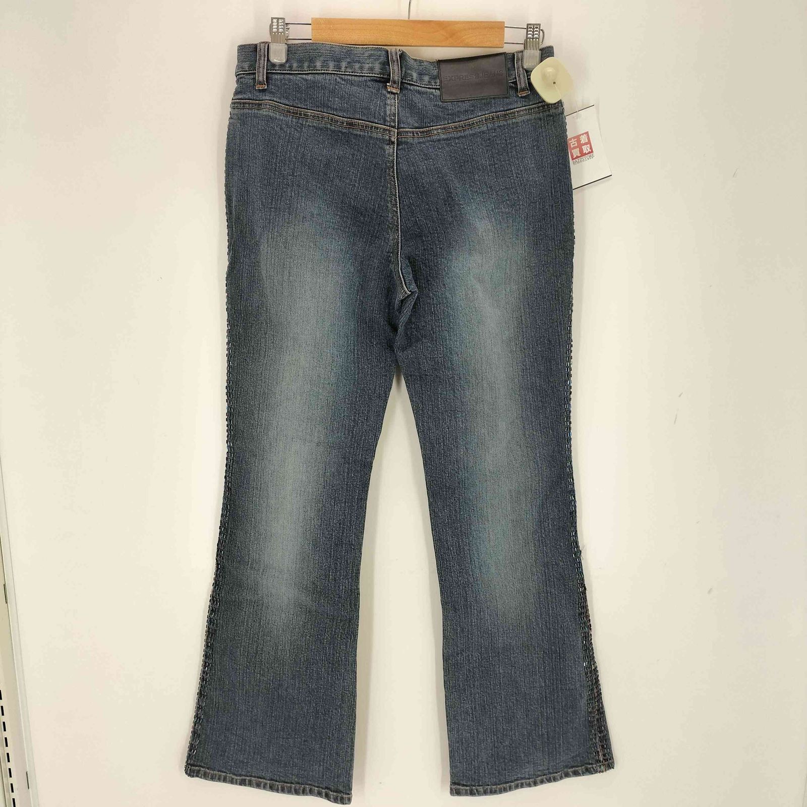 ユーズドフルギ USED古着 ビーズ装飾フレアデニムパンツ レディース 7 