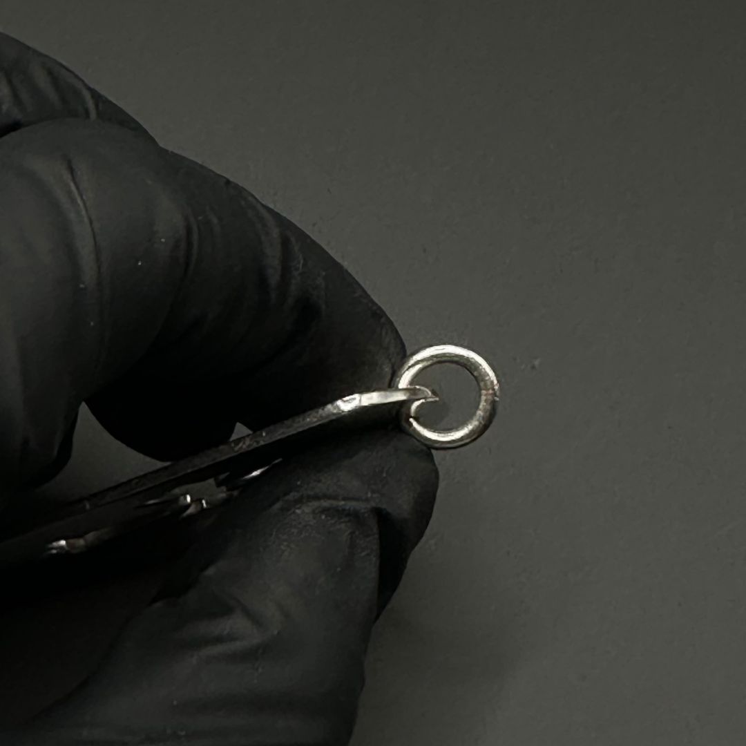  Chrome Hearts カットアウト クロス ドッグタグ チャーム SV 925 ネックレス アクセサリー