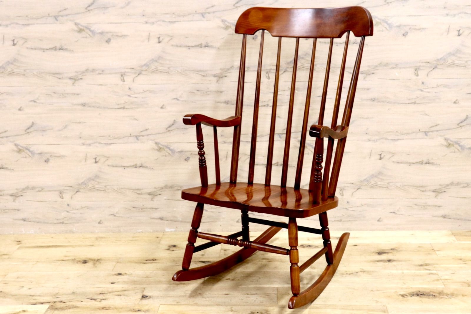 GMIS 430○飛騨の家具 ヒダダイネット ロッキングチェア 揺り椅子 アンティーク チェア 椅子 木製 古民家 ヴィンテージ レトロ