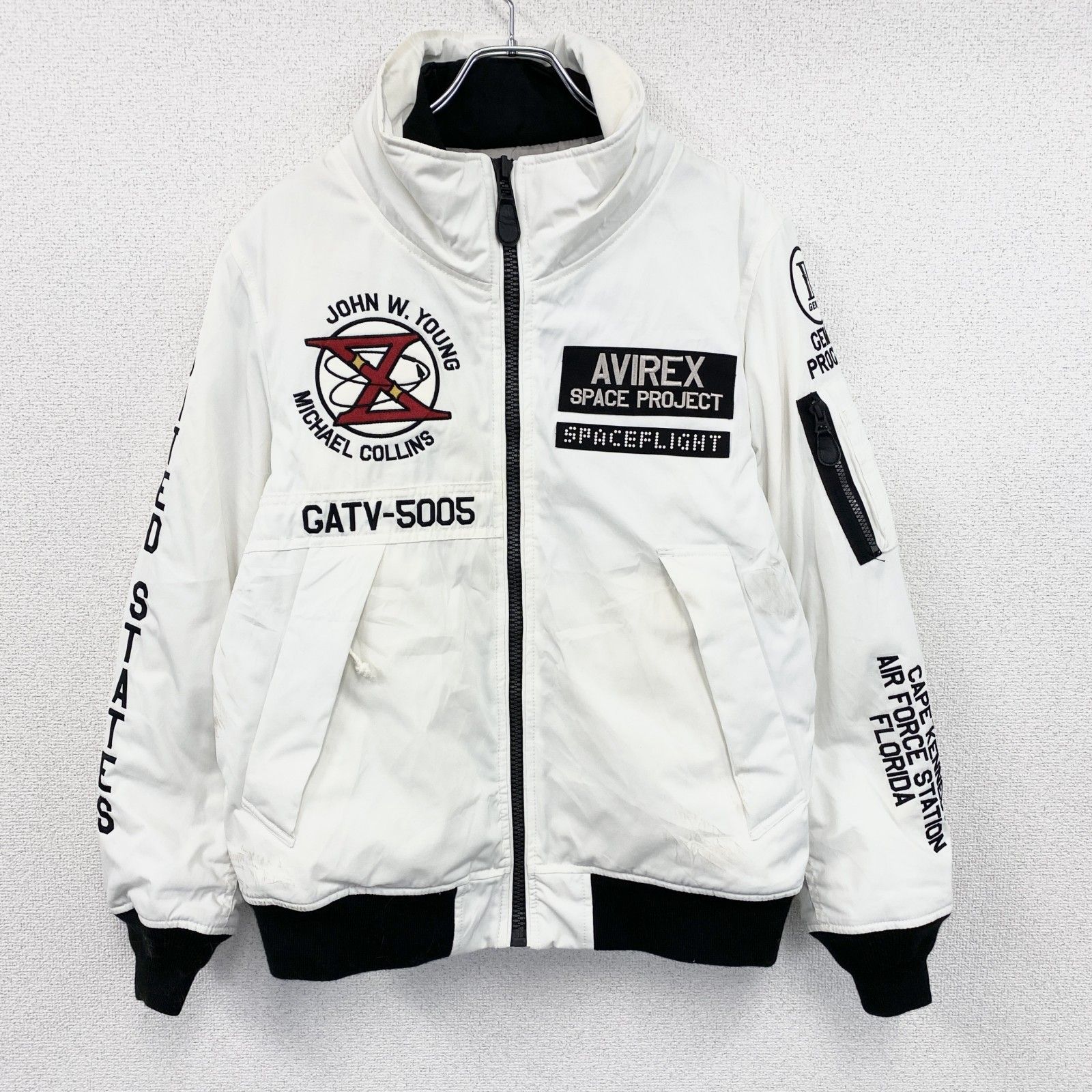 古着 used AVIREX アヴィレックス GT-10 MA-1 フライトジャケット 白