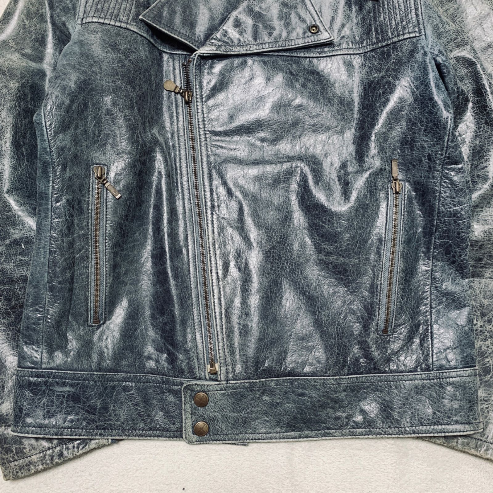 TORNADO MART レザージャケット ライダースジャケット ダブル