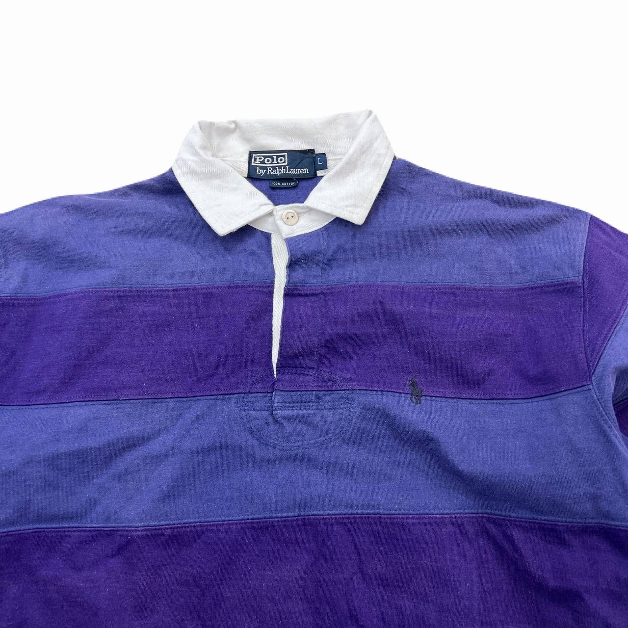 ラガーシャツ ボーダー ネイビー ラルフローレン 2XL メンズ USA古着 240bcdc66c26c645a77b4352e74449