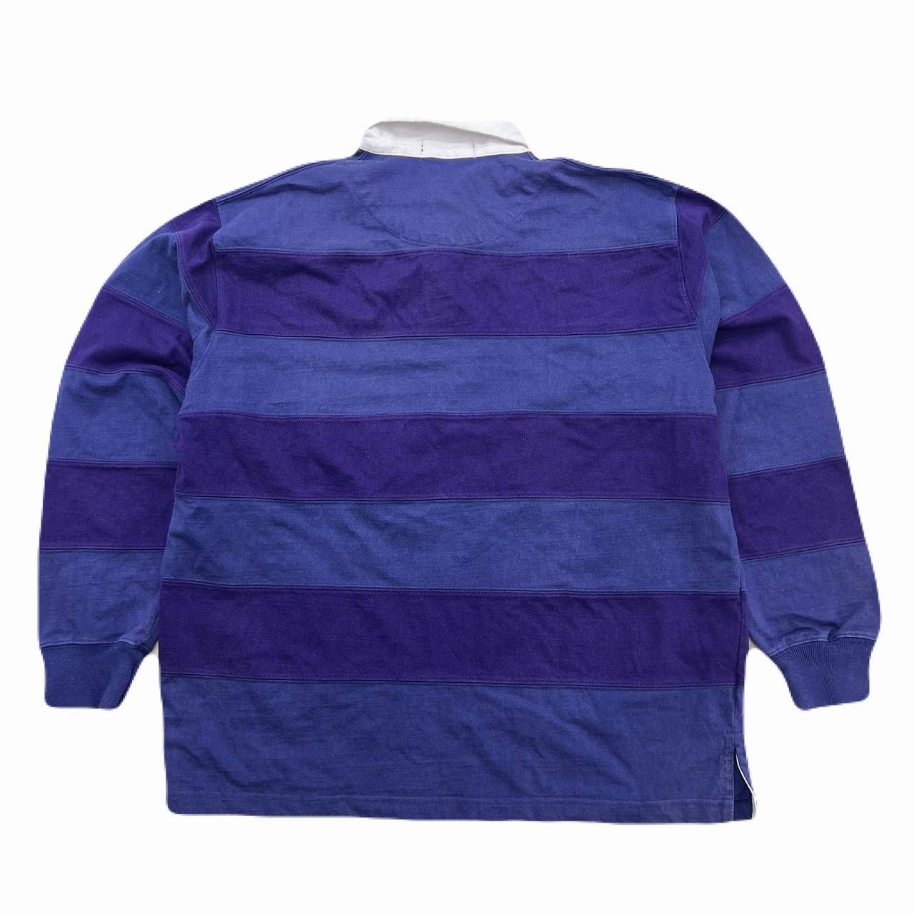 ポロ ラルフローレン ラガーシャツ メンズ Lサイズ ブルー ネイビー