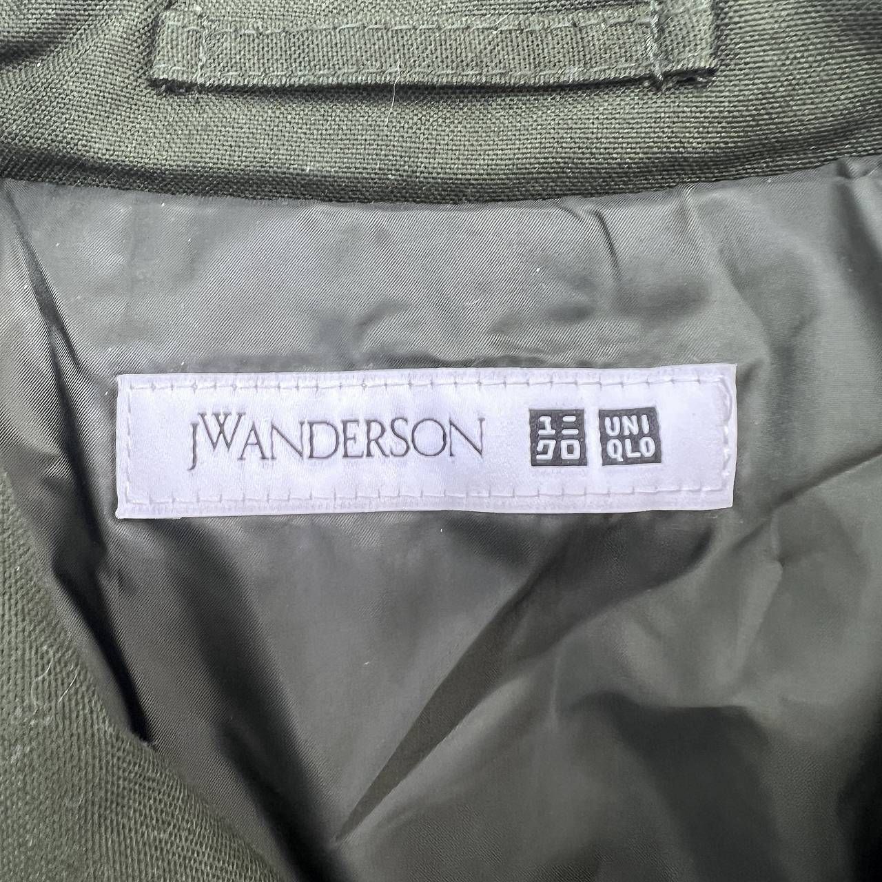 ユニクロ JW ANDERSON ナイロンジャケット メンズ L グリーン 中綿 