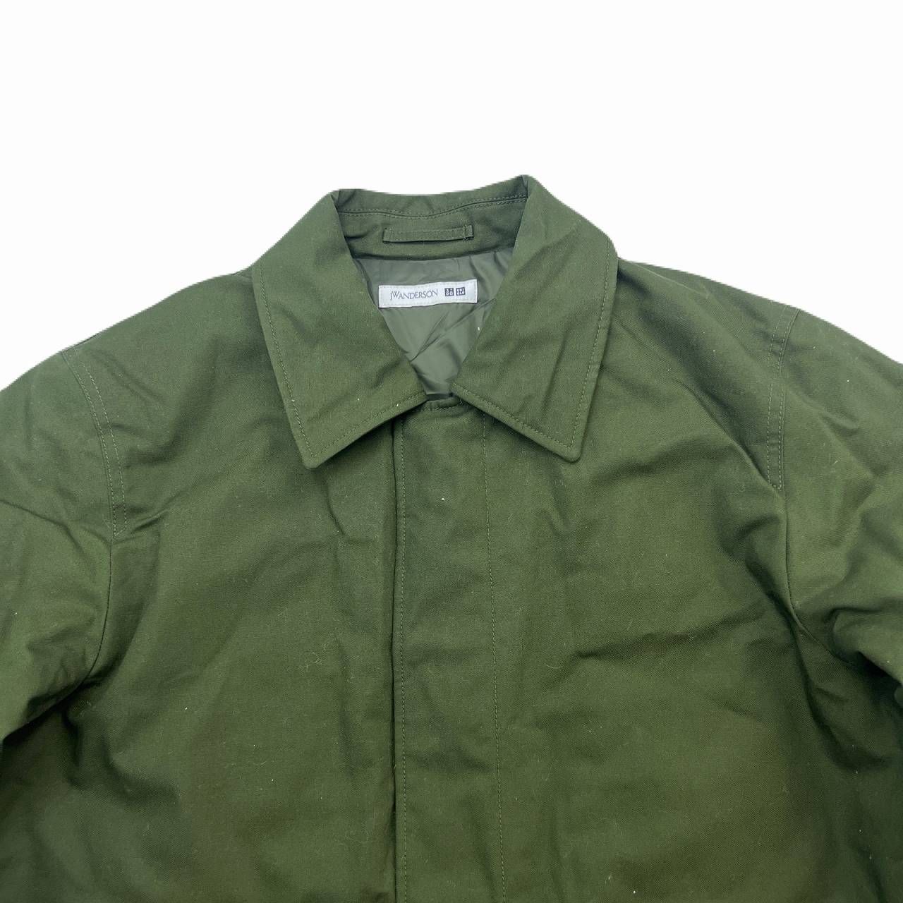 ユニクロ JW ANDERSON ナイロンジャケット メンズ L グリーン 中綿 