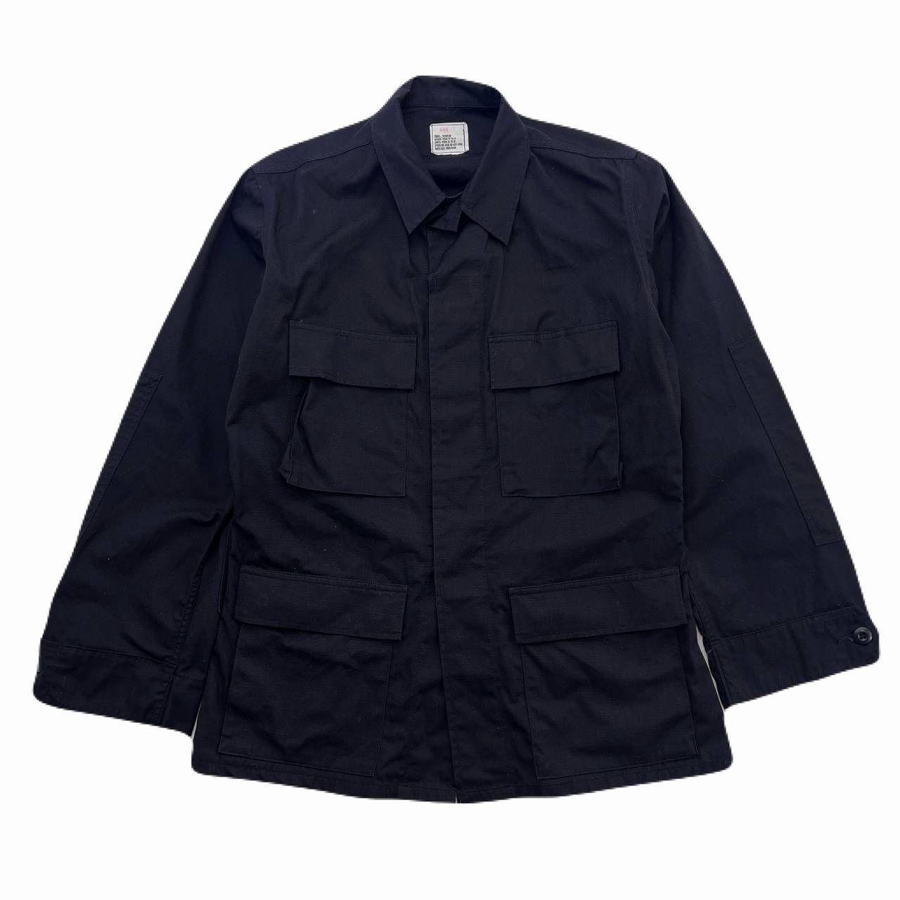 米軍 BDU ジャケット メンズ S オールブラック BLACK357 US ARMY 