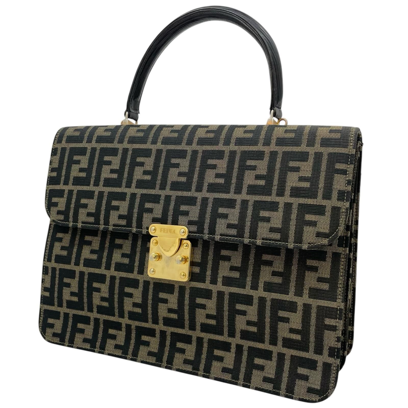 中古】FENDI | フェンディ ズッカ柄 ビジネスバッグ ハンドバッグ