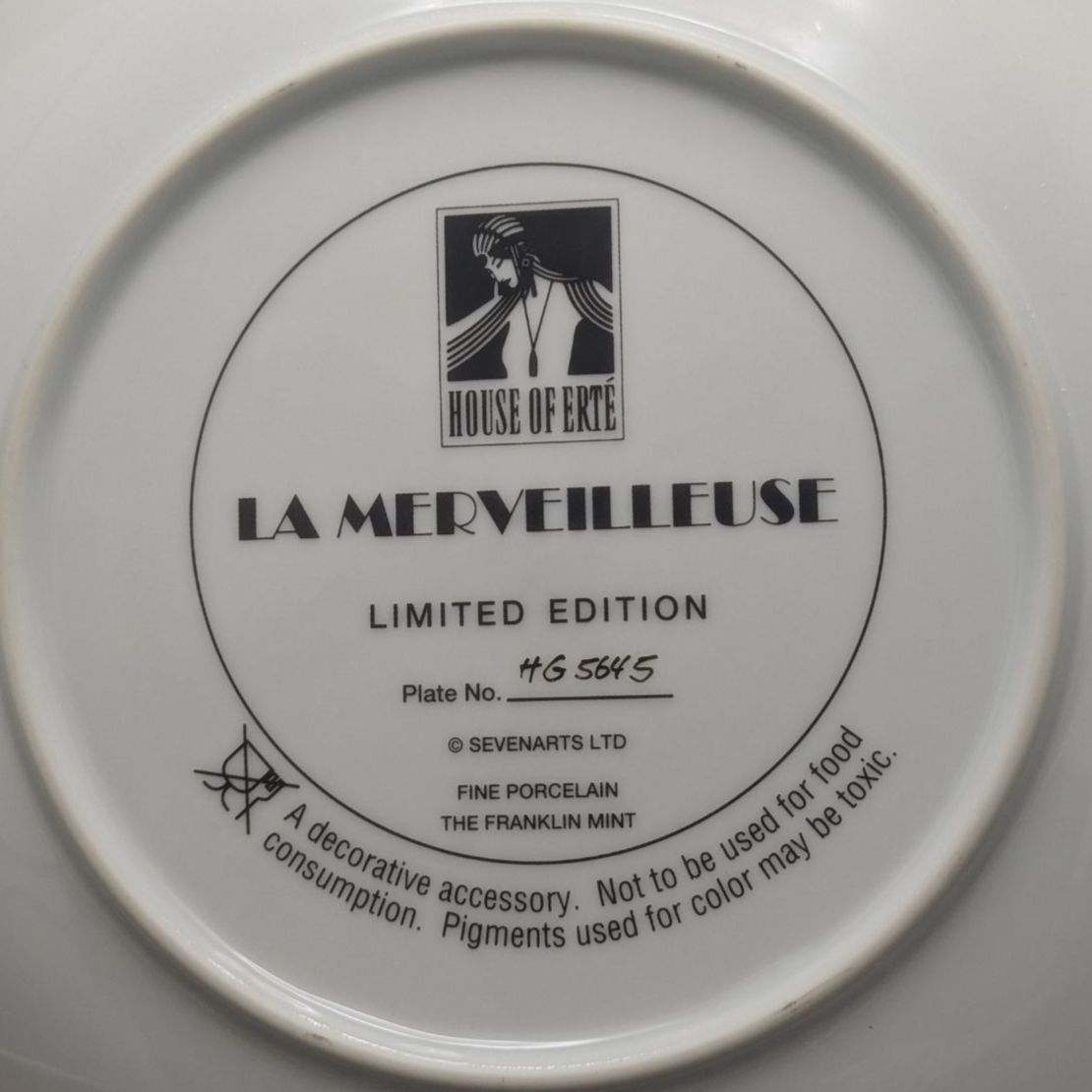 House of Erté エルテ LA MERVEILLEUSE プレート フランクリンミント