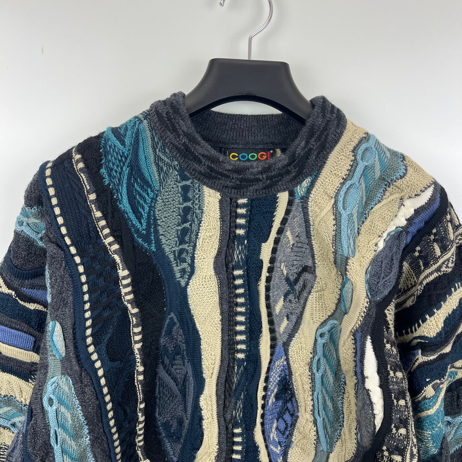 COOGI 90s OG vintage 3D wool knit sweater SS クージー ウールニット