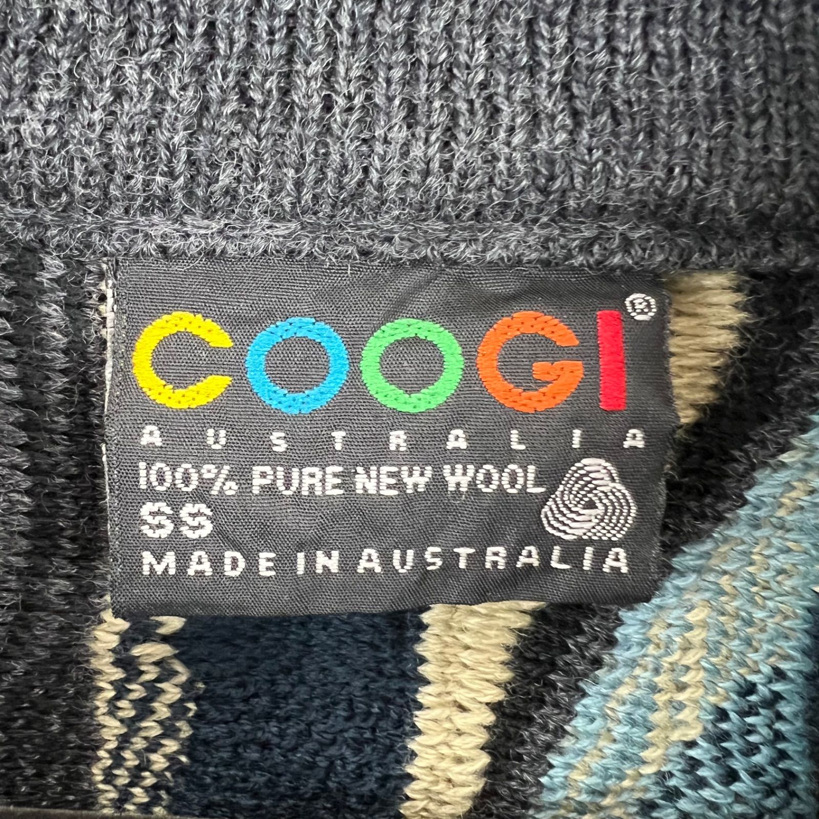 COOGI 90s OG vintage 3D wool knit sweater SS クージー ウールニット