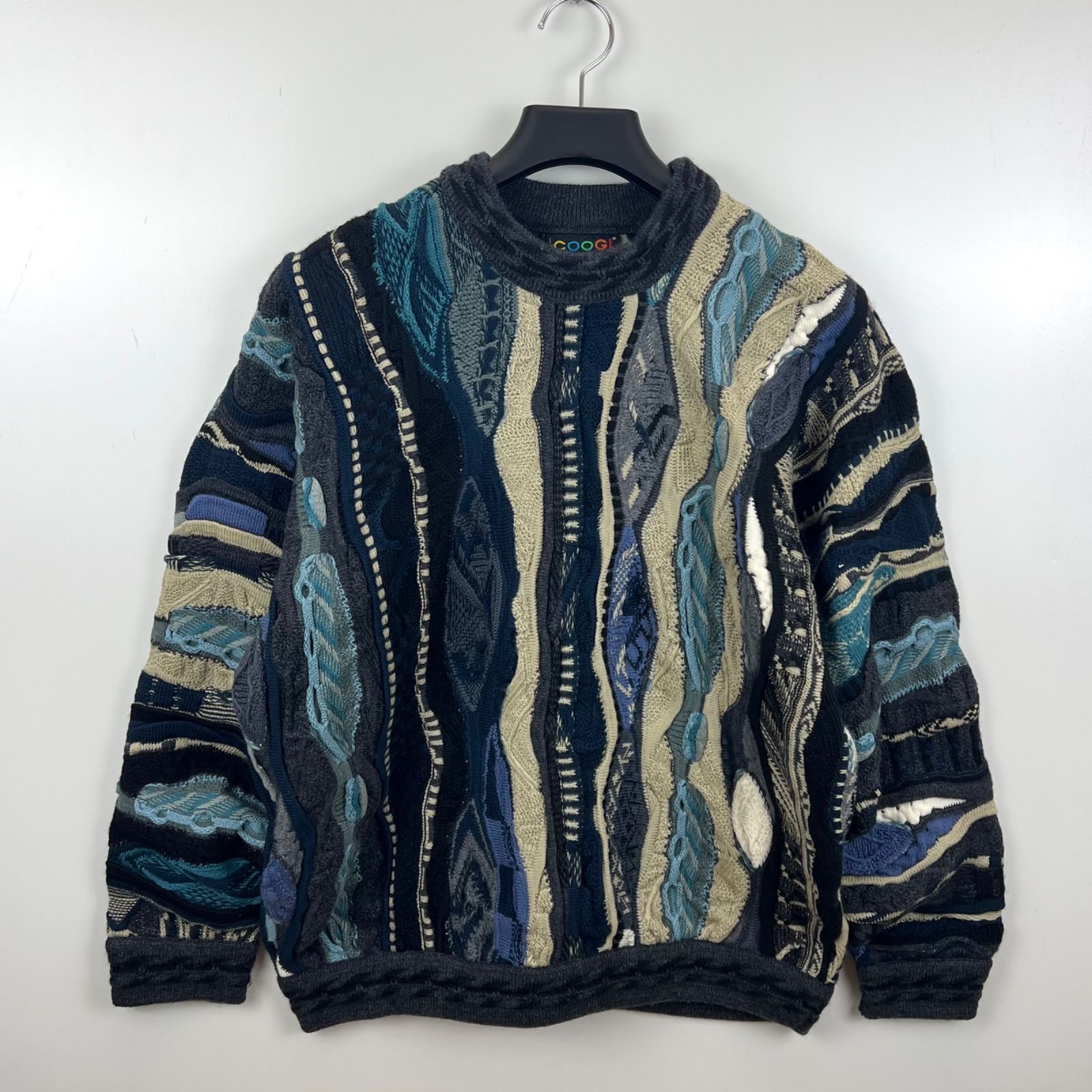 COOGI 90s OG vintage 3D wool knit sweater SS クージー ウールニット
