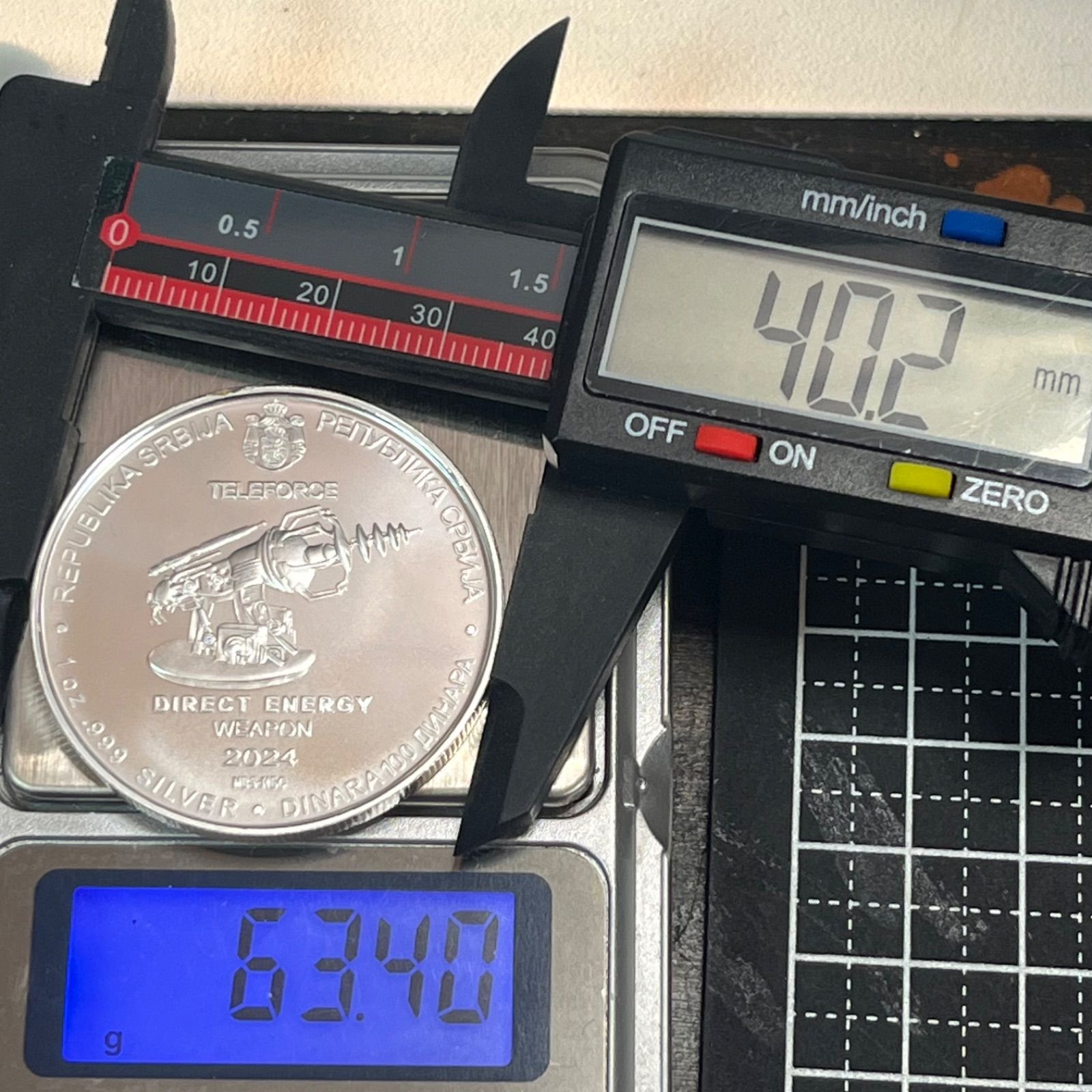 銀貨】2024年 セルビア ニコラ・テスラ「TELEFORCE（指向性エネルギー