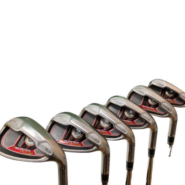 テーラーメイド BURNER PLUS 8 S USA アイアンセット IR RE-AX 85 STEEL フレックスR メンズ 男性用 右利き 右用 Cランク ゴルフクラブ
