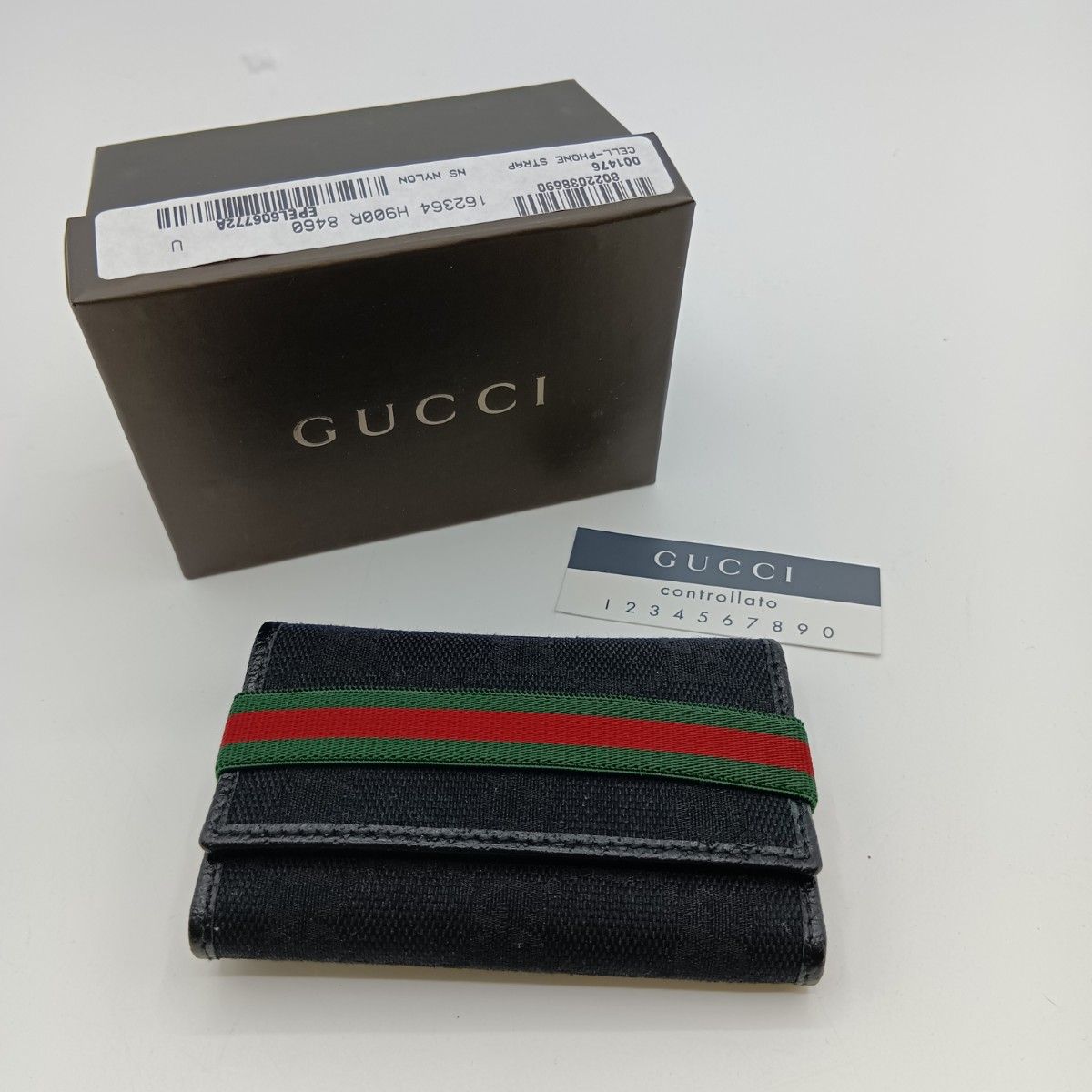 GUCCI グッチ 6連キーケース GG 箱付 154450・493075 ◎◎GUCCI グッチ 6連キーケース GG 箱付 154450・493075 ブラック