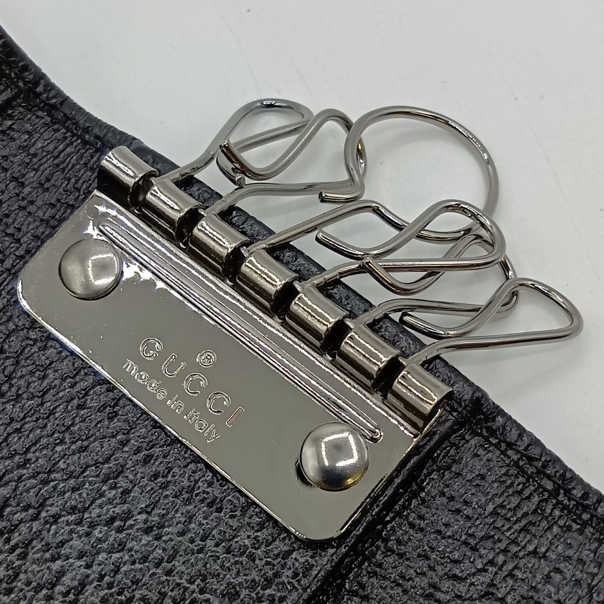 ◎◎GUCCI グッチ 6連キーケース GG 箱付 154450・493075 ブラック