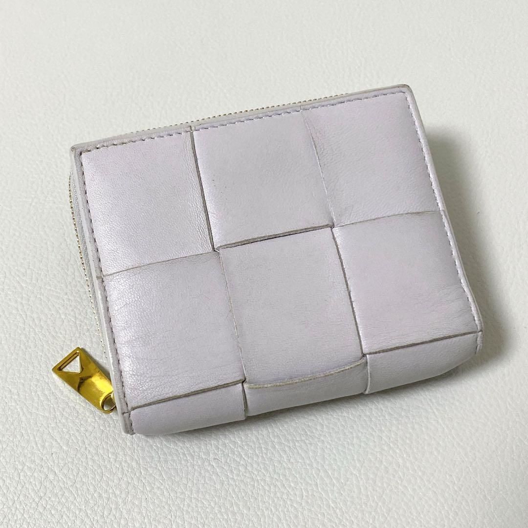 BOTTEGA VENETA /スモール カセット 二つ折りファスナーウォレット