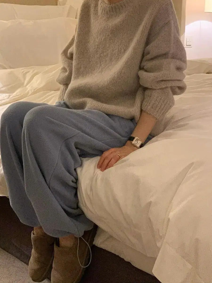 オンス 덤블 シャーリング ジョガー パンツ