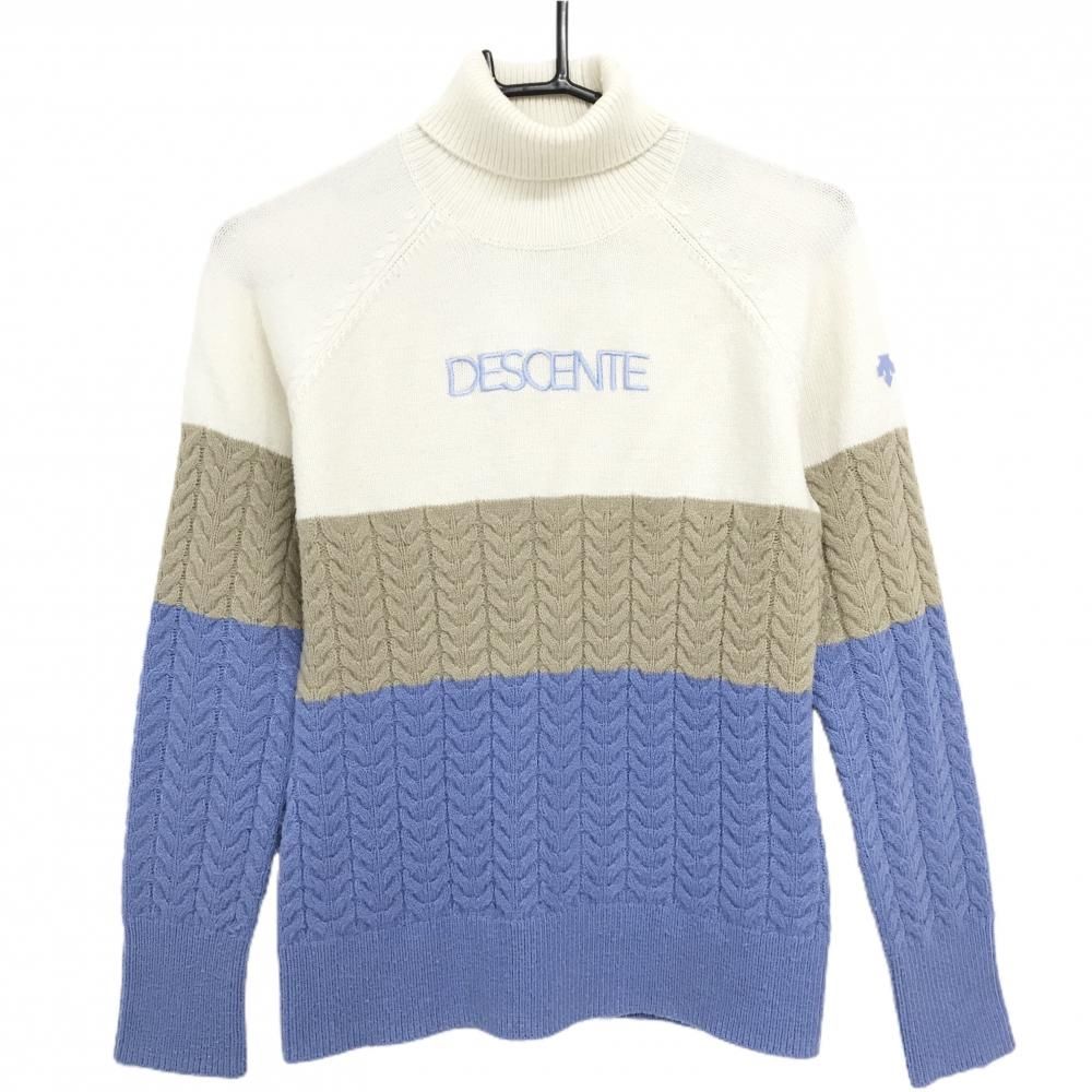デサントゴルフ　タートルネックニット　セーター　ゴルフウエア デサントゴルフ ケーブルタートルネックセーター ニット｜Yahoo!フリマ