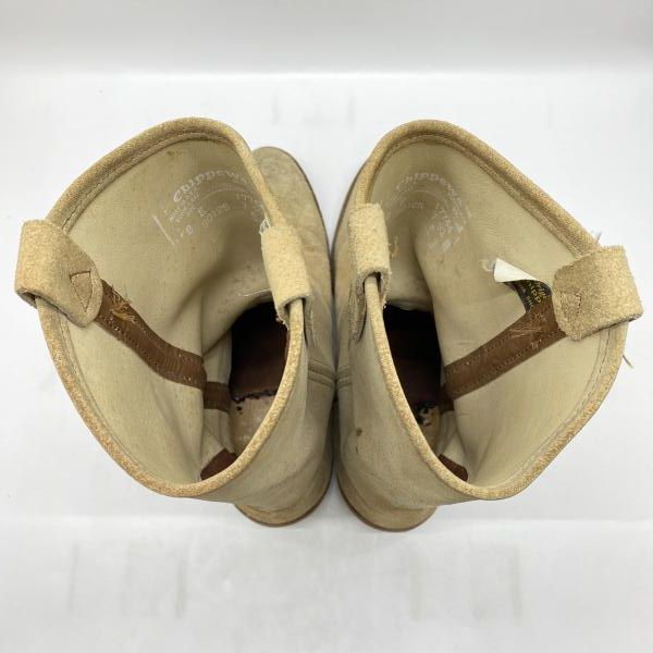 中古】CHIPPEWA スエード ペコスブーツ ベージュ サイズ26cm チペワ[24