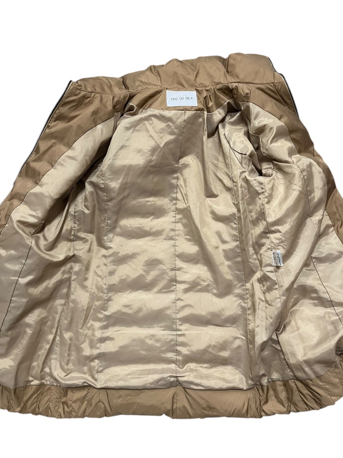 CECI OU CELA セシオセラ ブラウン ダウンコート ジャケット 楽天市場】微光沢タフタ ダウンコート／セシオセラ（CECI OU CELA