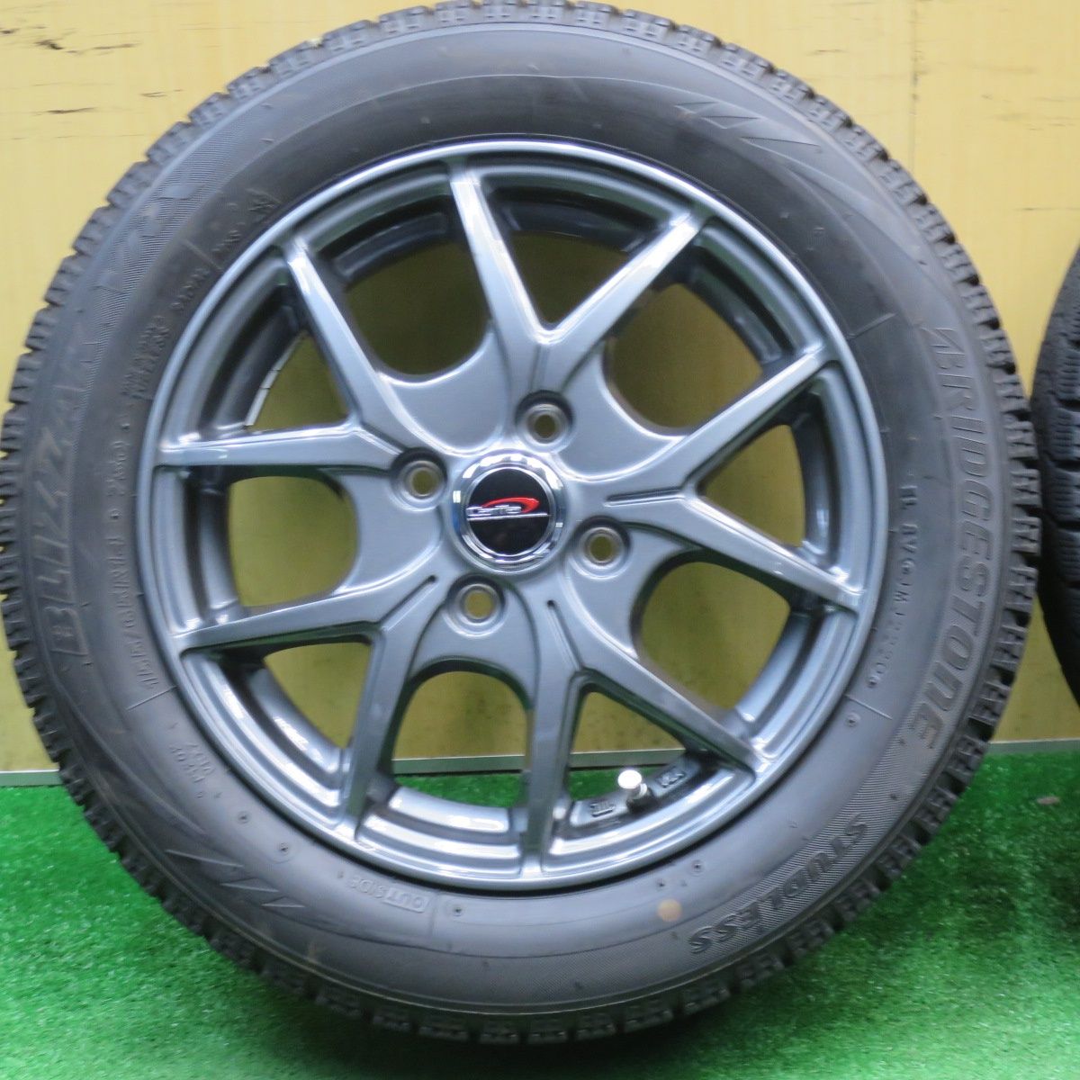  キレイ スタッドレス 155|65 R 14 ブリヂストン ブリザック VRX Carifa カリファ 14インチ PCD 100|4 H ス 14インチ タイヤ ホイールセット