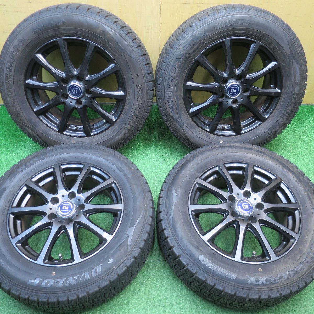 バリ溝 9分 スタッドレス 215|65 R 16 ダンロップ ウインターマックス WM 02 TIRADO Eta LA STRADA ティラード ラストラーダ 16インチ PCD 114.3|5 H ス
