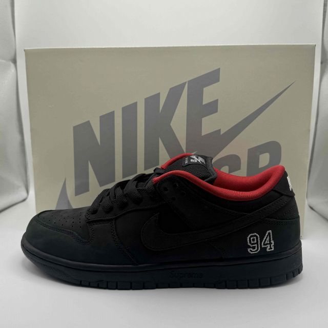 Supreme 25aw x NIKE SB DUNK LOW OG QS BLACK 27.5cm HQ8487-001