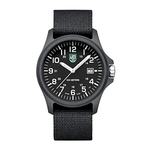 【中古】LUMINOX スイス製 ブラック腕時計 LUMINOX ルミノックス SWISS QUARTZ 腕時計 ブラック中古腕時計 稼働品