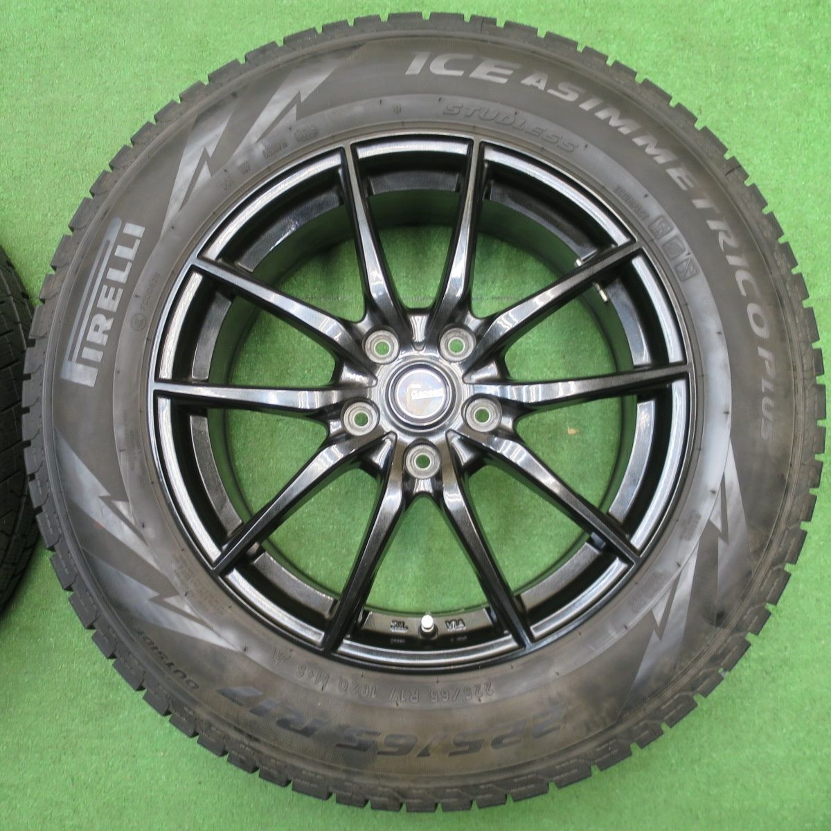 バリ溝 キレイ 8.5分 スタッドレス 225|65 R 17 ピレリ アイスアシンメトリコ プラス G.speed Gスピード 17インチ PCD 114.3|5 H ス