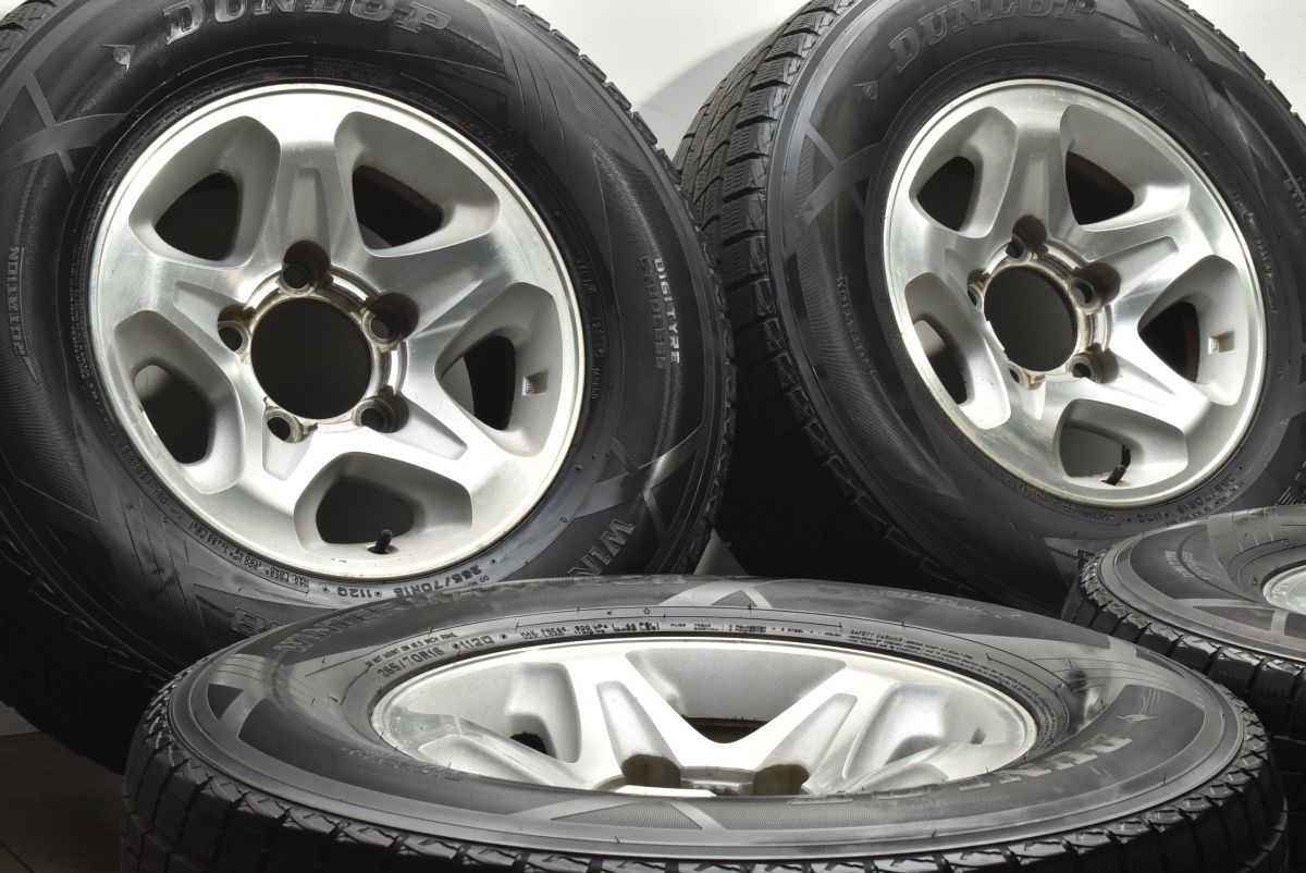 良好品 トヨタ ランドクルーザー 70 再販 復刻モデル 16 in 7 J ±0 PCD 150 ダンロップ ウインターマックス SJ 8 265|70 R