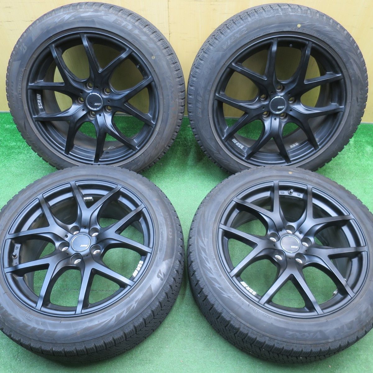 バリ溝 8.5分 SSR GTV 03 タナベ 225|50 R 18 スタッドレス ブリヂストン ブリザック VRX 2 18インチ PCD 114.3|5 H ス