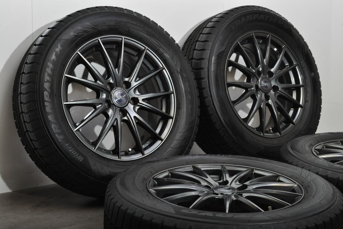 程度良好 VELVA 17 in 7 J 48 PCD 114.3 ウィンタートランパスTX 225|65 R レクサスNX ハリアー RAV 4 CX-5 CX-8 レガシィアウトバック