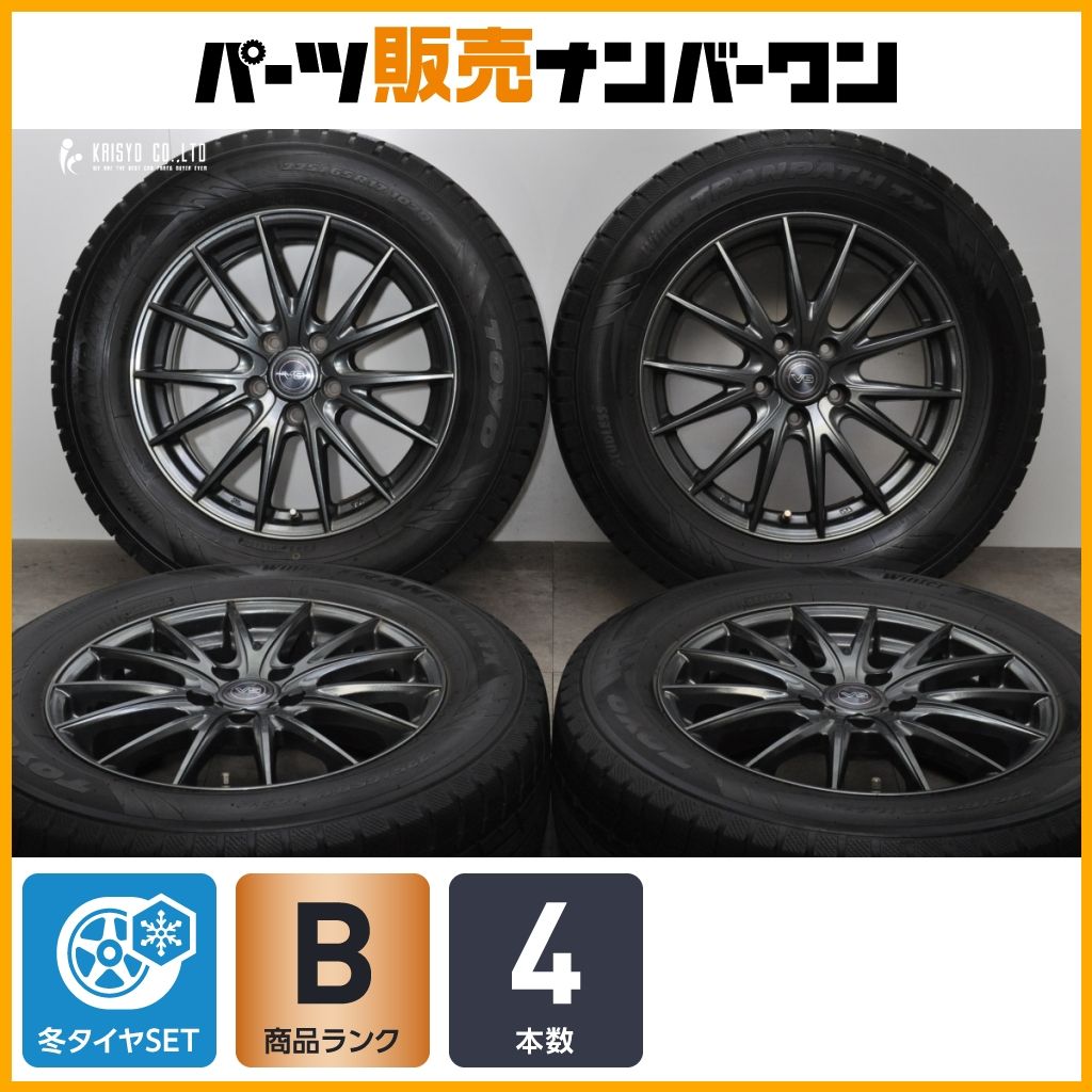 程度良好 VELVA 17 in 7 J 48 PCD 114.3 ウィンタートランパスTX 225|65 R レクサスNX ハリアー RAV 4 CX-5 CX-8 レガシィアウトバック