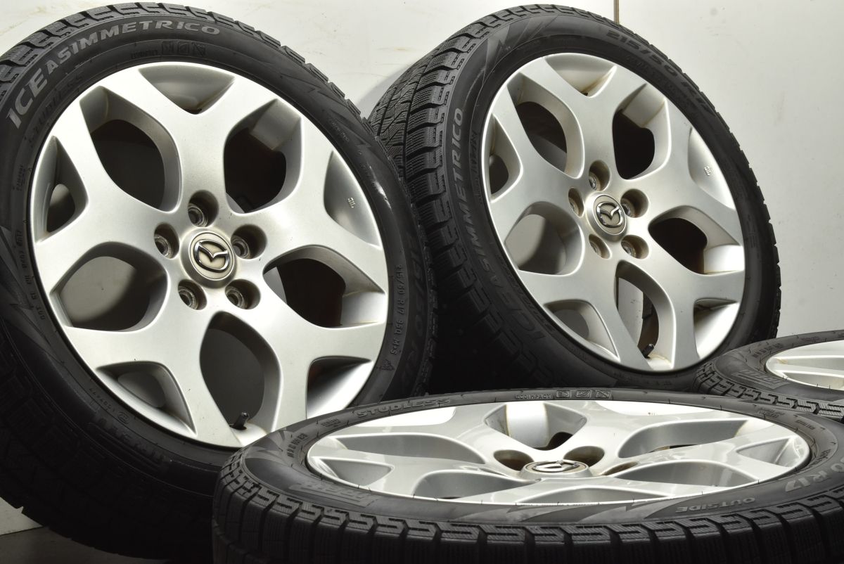 交換用に マツダ ビアンテ 17 in 7 J 50 PCD 114.3 ピレリ アイスアシンメトリコ 215|50 R アテンザスポーツ ノーマル戻し