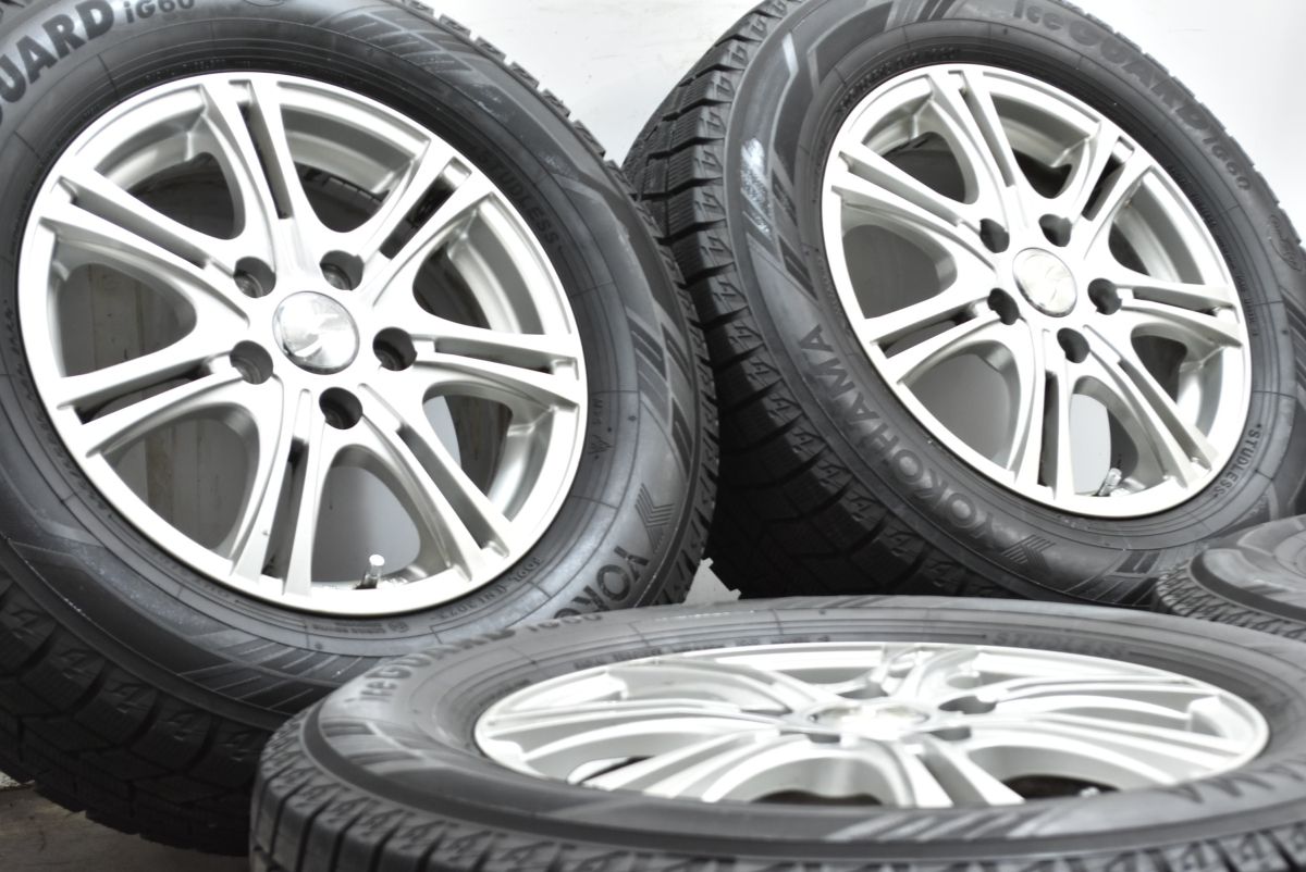 超バリ溝 ストレンジャー 15 in 6 J 53 PCD 114.3 ヨコハマ アイスガード iG 60 205|65 R ステップワゴン エスティマ プレサージュ MPV